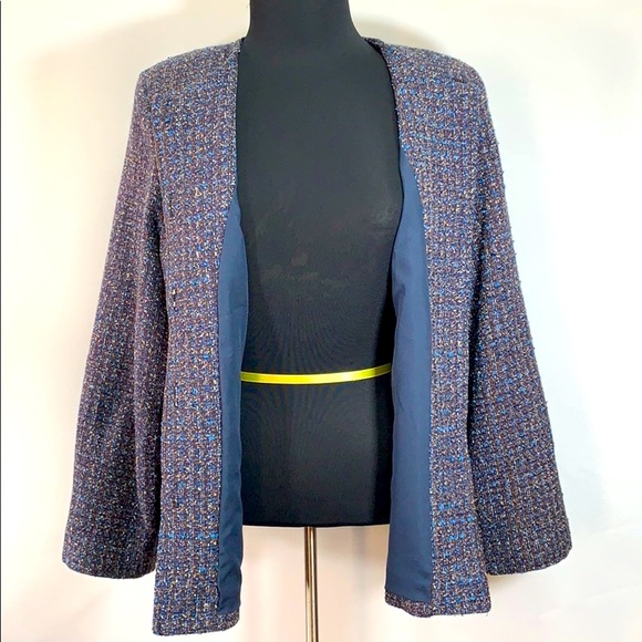 Linea Domani Vintage Tweed Button Up Jacket & Pencil Skirt Set Women’s Size 16 - Picture 4 of 12